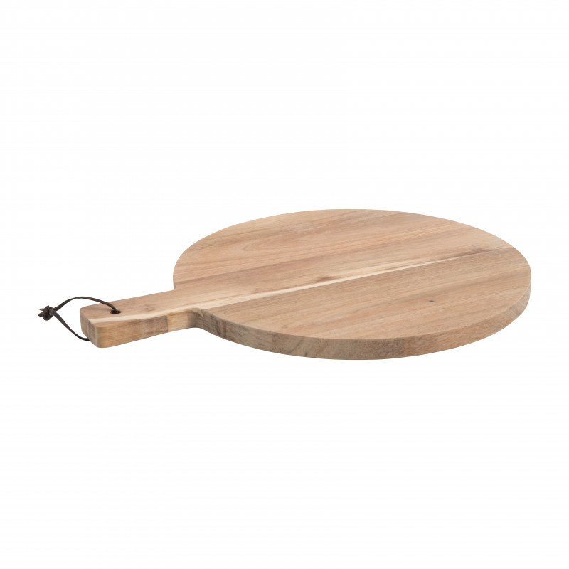 Snijplanken- rond - D30 cm - bamboe hout - met sapgroef - serveerplank - broodplank - Serveerplanken - warenhuis