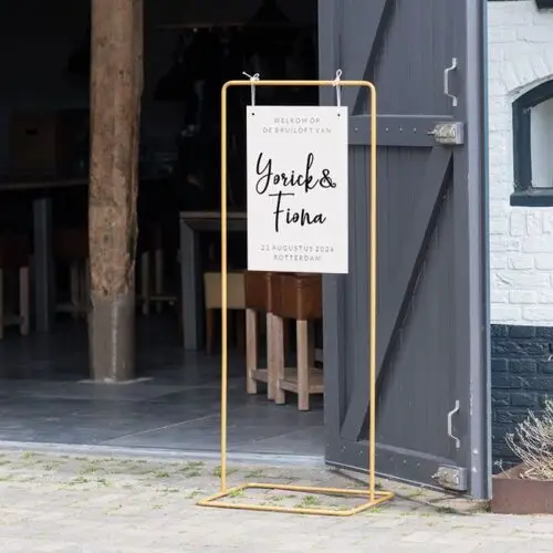 Welkomstbord sierlijk met namen - Afbeelding 2