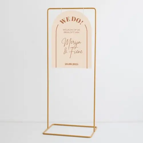 Welkomstbord bruiloft halfrond trendy - Afbeelding 2